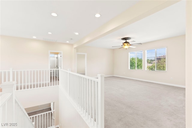 2755 Asgard Ave, Las Vegas, NV 89121 - unfurnished room featuring carpet, recessed lighting, and ceiling fan