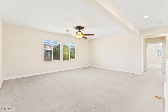 2755 Asgard Ave, Las Vegas, NV 89121 - spare room with a ceiling fan and light colored carpet