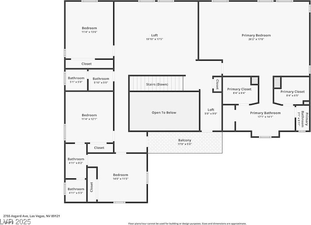 2755 Asgard Ave, Las Vegas, NV 89121 - view of floor plan / room layout