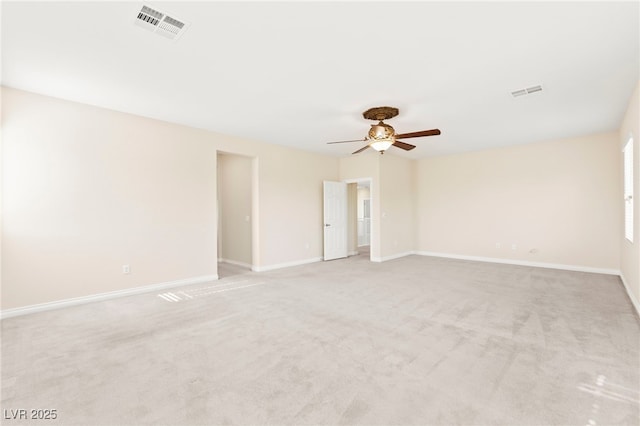2755 Asgard Ave, Las Vegas, NV 89121 - empty room featuring a ceiling fan and light colored carpet
