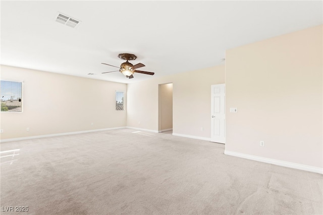2755 Asgard Ave, Las Vegas, NV 89121 - empty room with light carpet and ceiling fan