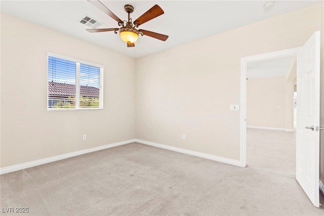 2755 Asgard Ave, Las Vegas, NV 89121 - empty room featuring light colored carpet, ceiling fan, and a smoke detector