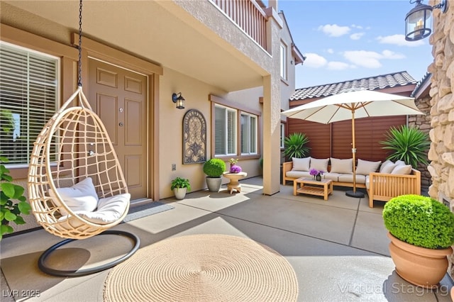 2755 Asgard Ave, Las Vegas, NV 89121 - view of patio featuring an outdoor living space