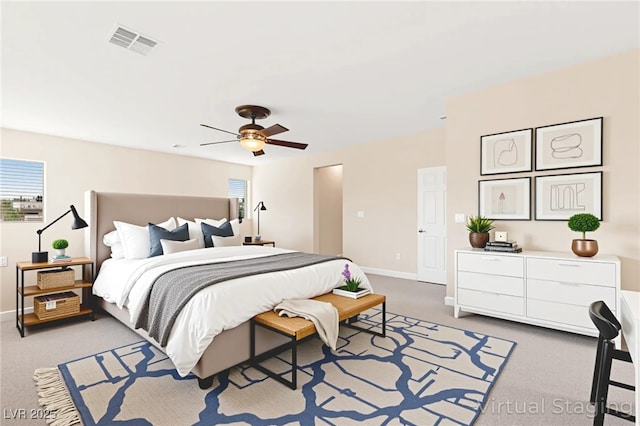 2755 Asgard Ave, Las Vegas, NV 89121 - bedroom featuring carpet and a ceiling fan