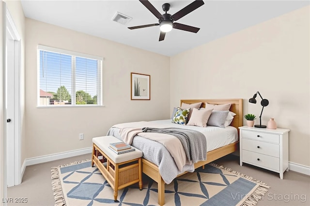 2755 Asgard Ave, Las Vegas, NV 89121 - bedroom featuring light colored carpet and ceiling fan