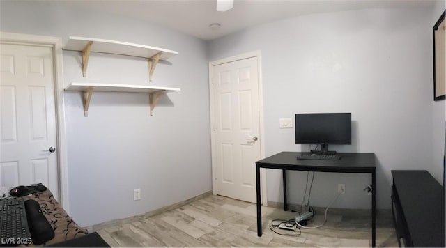 6283 Lapilli Ave, Las Vegas, NV 89139 - office with light wood-style floors