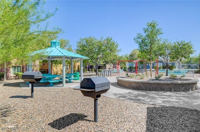 6283 Lapilli Ave, Las Vegas, NV 89139 - view of home's community with a gazebo