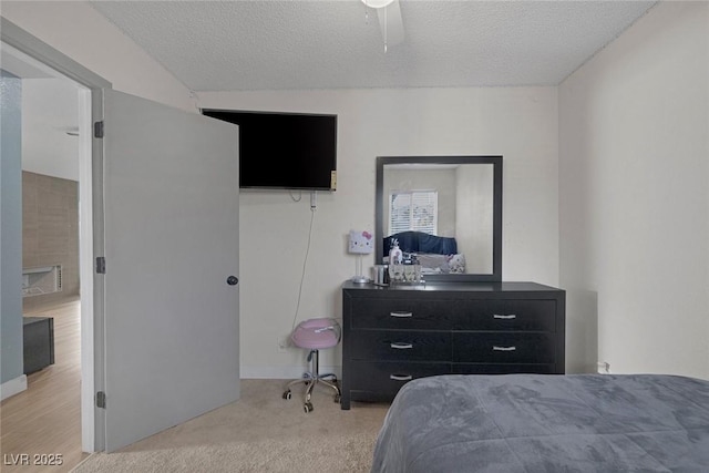 59 N Christy Ln, Las Vegas, NV 89110 - bedroom with a textured ceiling and a ceiling fan