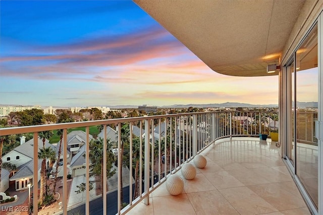 3111 Bel Air Dr Unit 7D, Las Vegas, NV 89109 - view of balcony at dusk