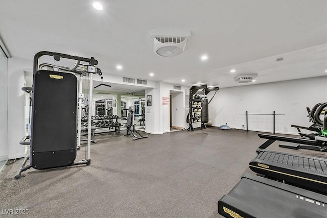 3111 Bel Air Dr Unit 7D, Las Vegas, NV 89109 - gym with recessed lighting