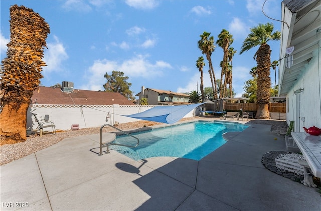 2990 Carnelian St, Las Vegas, NV 89121 - view of swimming pool featuring a patio area and a fenced backyard