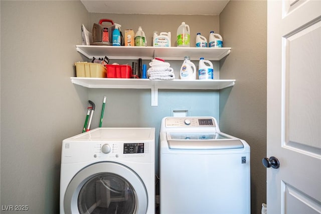 7021 Salt Marsh Ct, Las Vegas, NV 89148 - laundry room with washing machine and clothes dryer