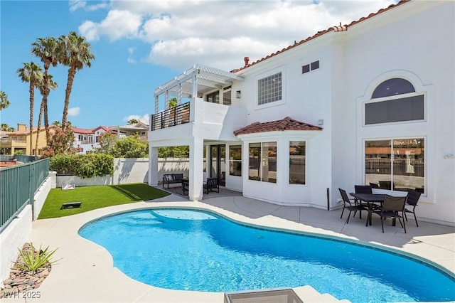 2469 Sun Reef Rd, Las Vegas, NV 89128 - view of pool featuring a fenced backyard and a patio area