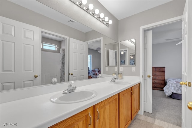 4435 Peaceful Harbor St, Las Vegas, NV 89129 - ensuite bathroom with double vanity