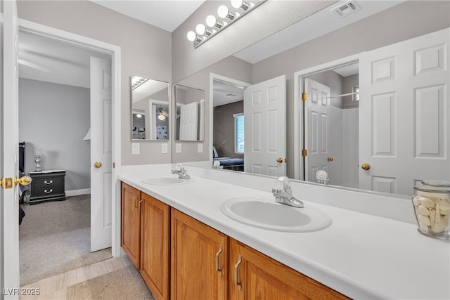 4435 Peaceful Harbor St, Las Vegas, NV 89129 - ensuite bathroom featuring double vanity and a shower