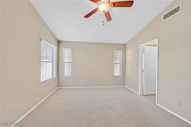 7920 Turtle Island Ct, Las Vegas, NV 89129 - carpeted spare room with ceiling fan and vaulted ceiling