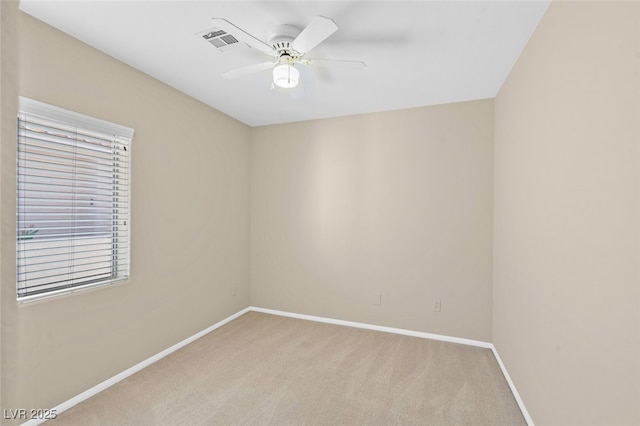 7920 Turtle Island Ct, Las Vegas, NV 89129 - spare room with light carpet and ceiling fan