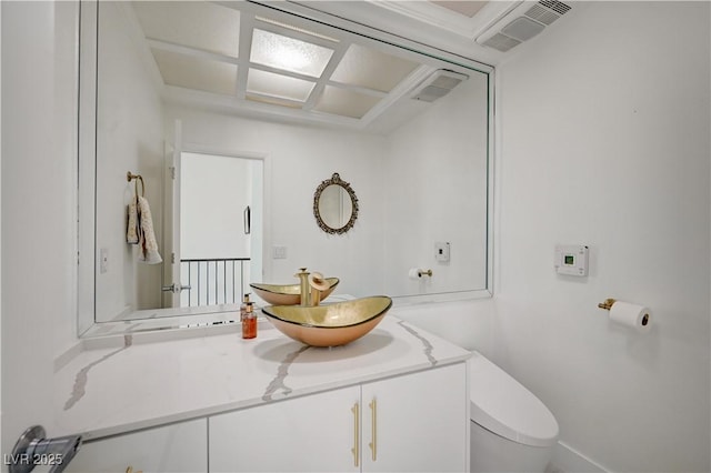 2851 Queens Courtyard Dr, Las Vegas, NV 89109 - bathroom with toilet and vanity