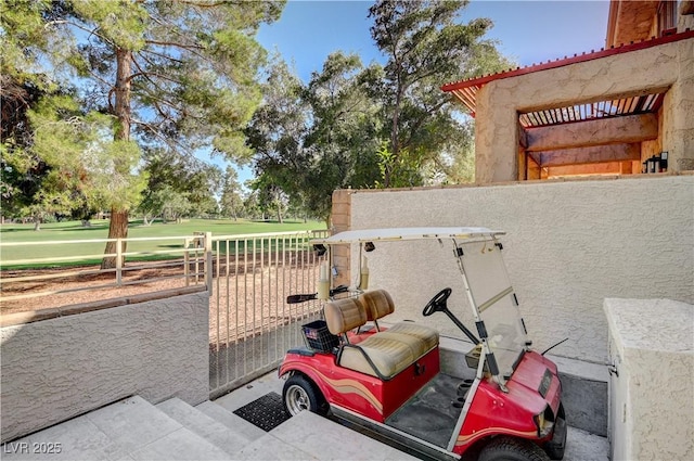 2851 Queens Courtyard Dr, Las Vegas, NV 89109 - exterior view of a golf club and stucco siding