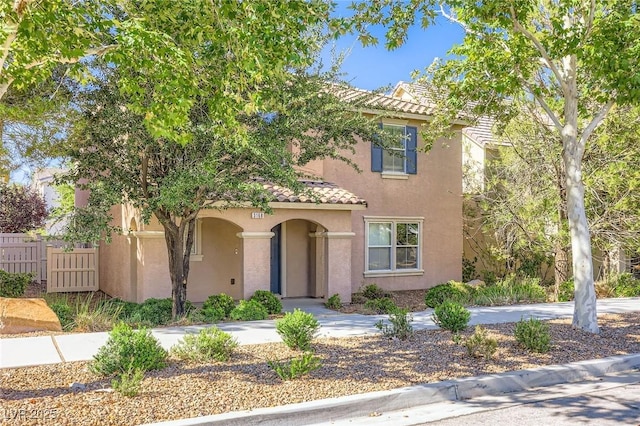 3168 Via Festiva, Henderson, NV 89044 - mediterranean / spanish home featuring stucco siding and a tile roof