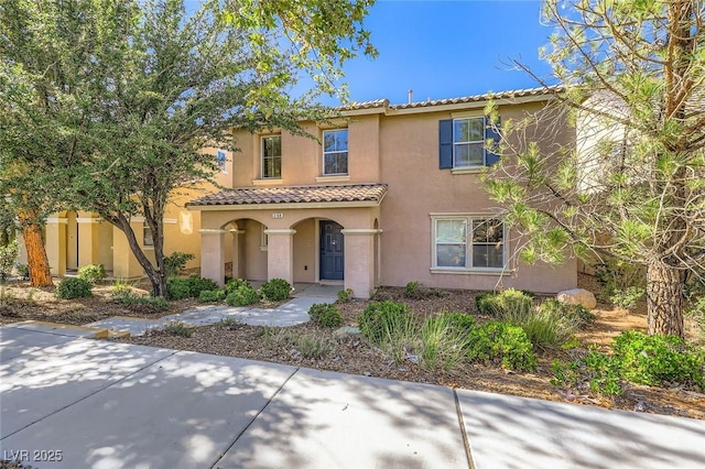 3168 Via Festiva, Henderson, NV 89044 - mediterranean / spanish house featuring stucco siding and a tiled roof