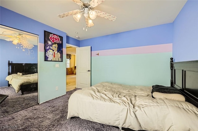 3168 Via Festiva, Henderson, NV 89044 - bedroom with carpet flooring and ceiling fan