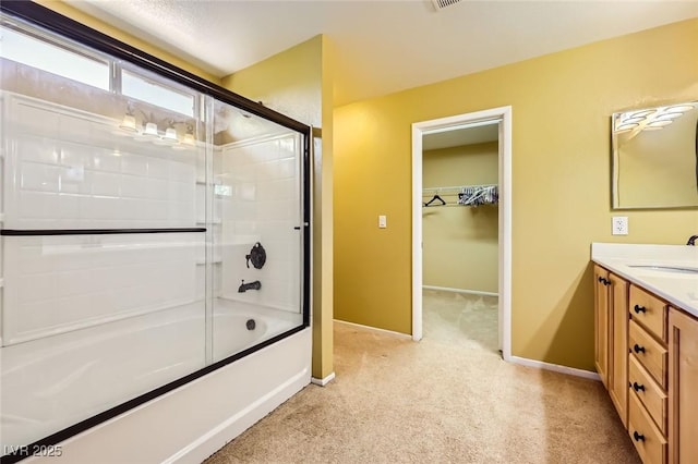 3168 Via Festiva, Henderson, NV 89044 - full bath with vanity, combined bath / shower with glass door, and a walk in closet