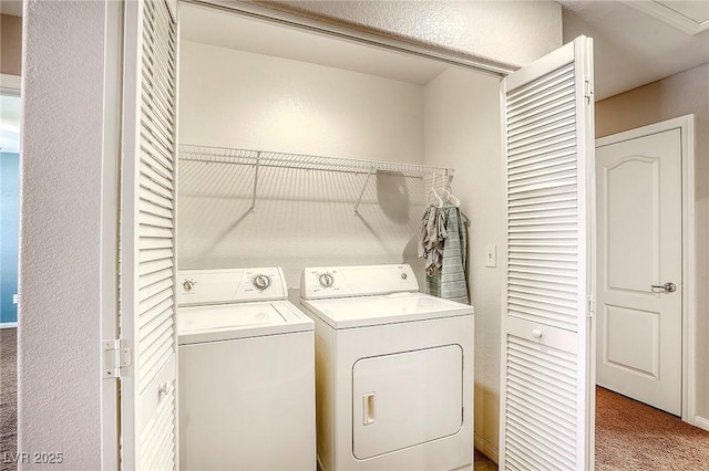 3905 Sweet Pine St Unit 102, Las Vegas, NV 89108 - washroom with independent washer and dryer and light carpet