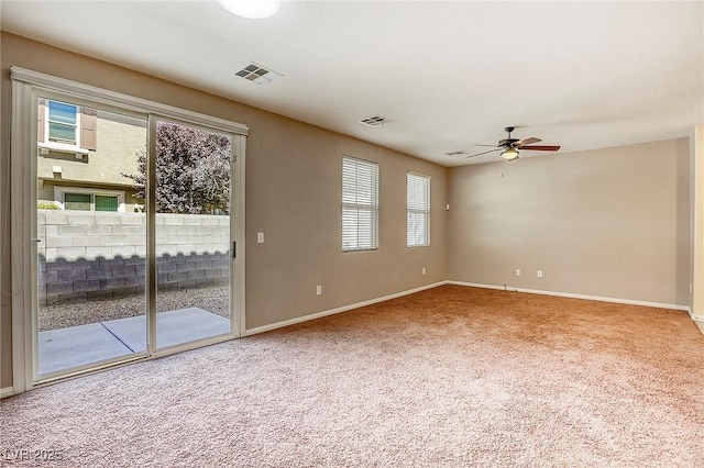3905 Sweet Pine St Unit 102, Las Vegas, NV 89108 - carpeted spare room featuring a ceiling fan and baseboards