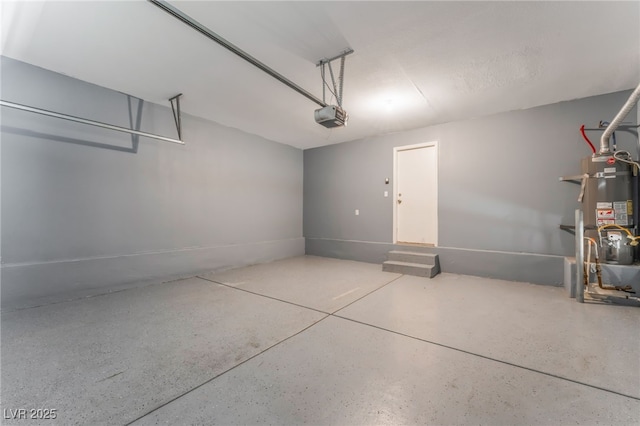 7553 Virginia Dale St, Las Vegas, NV 89131 - garage featuring a garage door opener and water heater
