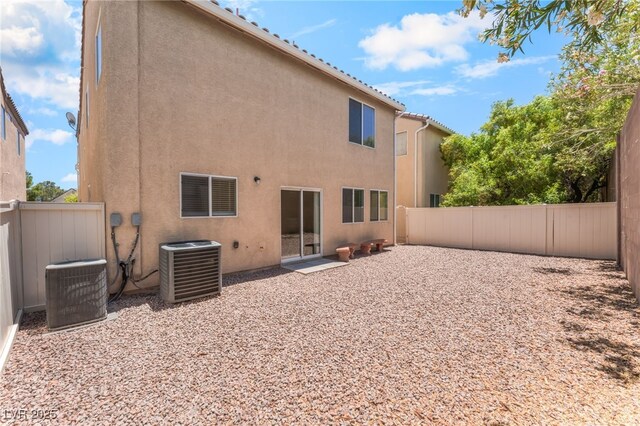 7553 Virginia Dale St, Las Vegas, NV 89131 - rear view of property with a fenced backyard, stucco siding, and a patio