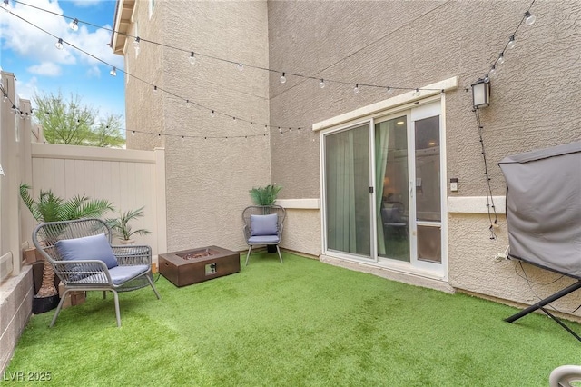 12280 Golden Wreath Rd Unit 3, Las Vegas, NV 89183 - view of yard with a fire pit