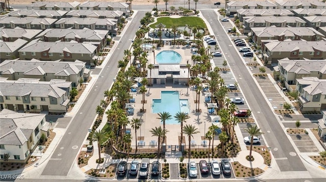 12280 Golden Wreath Rd Unit 3, Las Vegas, NV 89183 - aerial view of residential area featuring a pool area