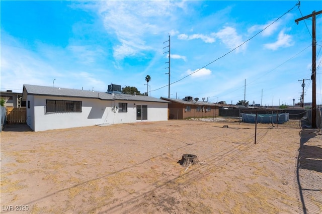 1648 J St, Las Vegas, NV 89106 - back of property with stucco siding