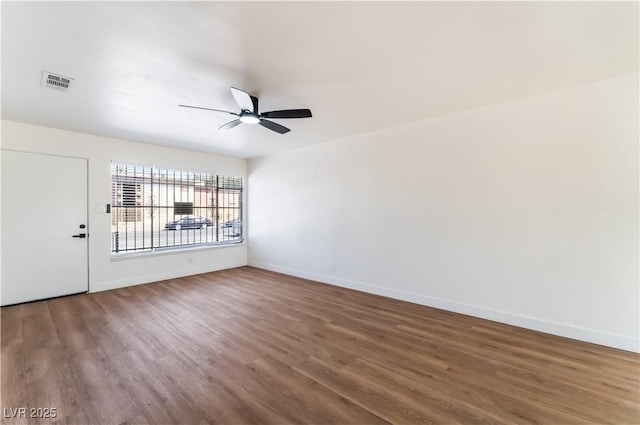 1648 J St, Las Vegas, NV 89106 - spare room with ceiling fan and wood finished floors