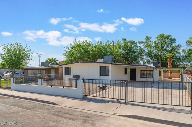 3320 Osage Ave, Las Vegas, NV 89101 - view of front of house with a fenced front yard