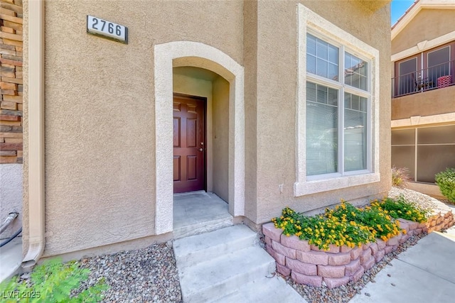 2766 Red Vista Ct, Henderson, NV 89074 - view of exterior entry with stucco siding