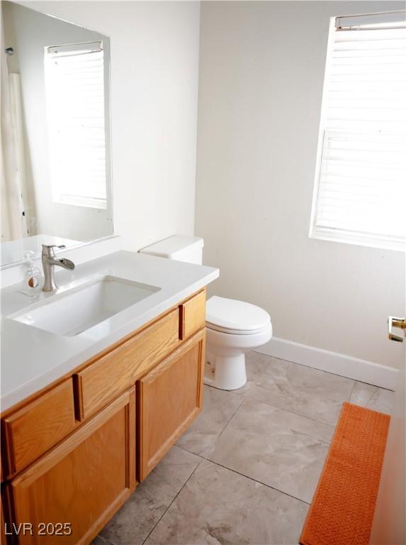 4848 Cutting Diamond Ct, North Las Vegas, NV 89081 - half bath featuring vanity and toilet