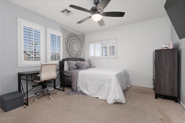 5620 Siena Rose St, North Las Vegas, NV 89031 - bedroom featuring carpet floors and ceiling fan