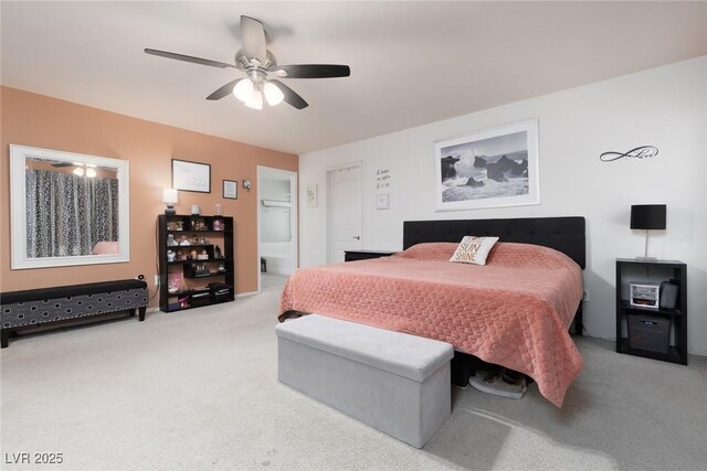 5620 Siena Rose St, North Las Vegas, NV 89031 - bedroom featuring carpet floors and ceiling fan