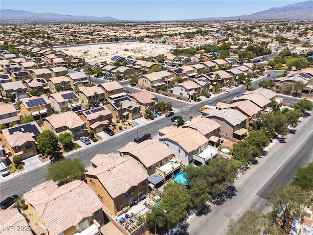 5620 Siena Rose St, North Las Vegas, NV 89031 - aerial perspective of suburban area featuring mountains