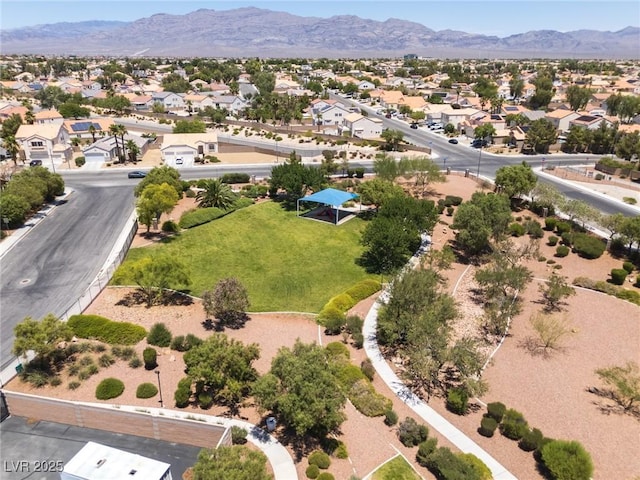 5620 Siena Rose St, North Las Vegas, NV 89031 - aerial view of residential area with a mountain backdrop