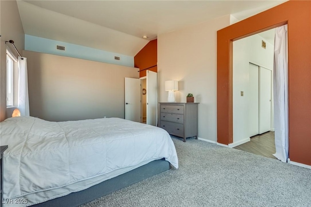1048 Menands Ave, Las Vegas, NV 89123 - bedroom featuring carpet and vaulted ceiling