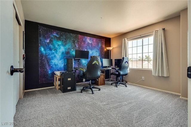 1048 Menands Ave, Las Vegas, NV 89123 - carpeted home office with baseboards