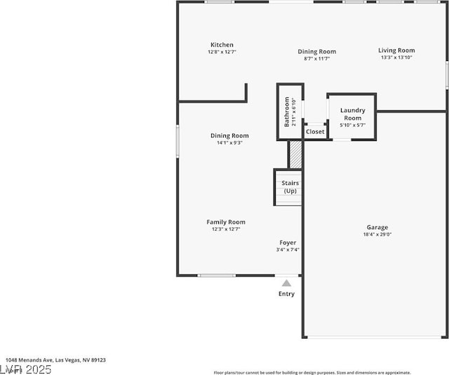 1048 Menands Ave, Las Vegas, NV 89123 - view of floor plan / room layout