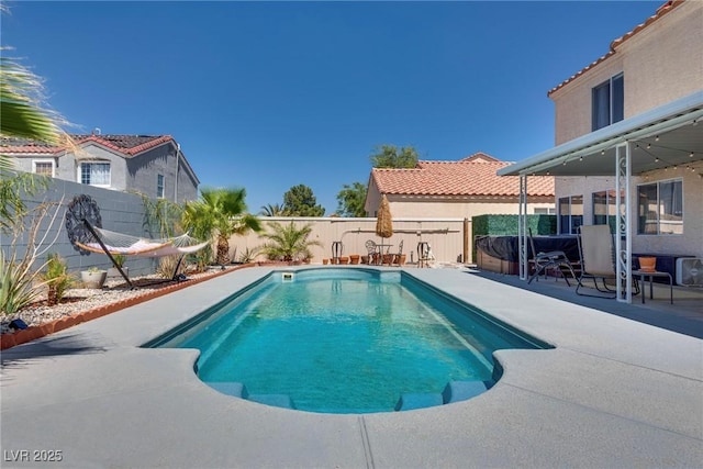 1048 Menands Ave, Las Vegas, NV 89123 - view of pool with a patio and a fenced backyard