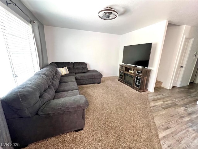 39 Belle La Blanc Ave, Las Vegas, NV 89123 - living room featuring baseboards and wood finished floors