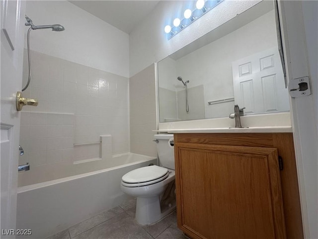 8042 Palace Monaco Ave, Las Vegas, NV 89117 - bathroom with tile patterned floors, washtub / shower combination, and vanity