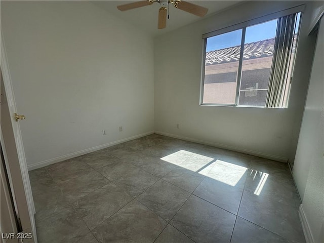 8042 Palace Monaco Ave, Las Vegas, NV 89117 - spare room with ceiling fan and baseboards