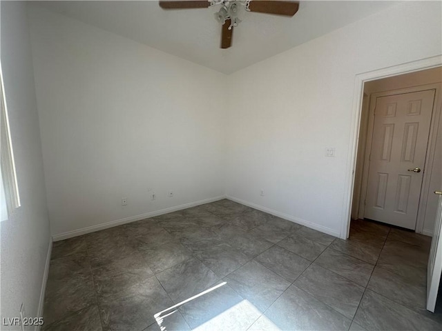 8042 Palace Monaco Ave, Las Vegas, NV 89117 - empty room featuring ceiling fan and baseboards